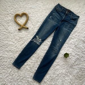 Joe's Jeans Dark Blue Distressed Skinny Jeans